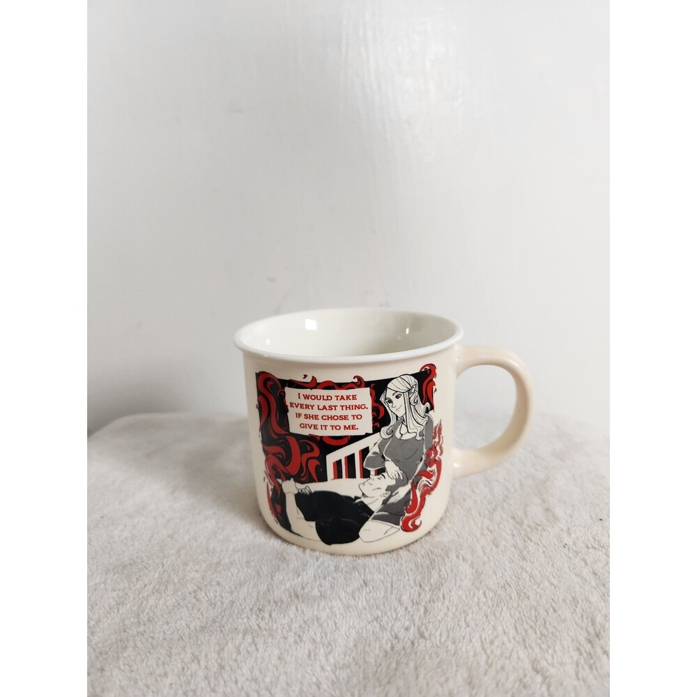 Bride Inspired Campire Mug Cup The Darkly Box Ali Hazelwood 14oz Ceramic EUC